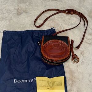 Dooney & Bourke Black All Weather Leather Duck Bag Pebble Grain 🖤